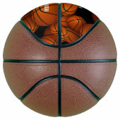 編集可能文字カスタムパターン（の模様が）ある バスケットボール (右)