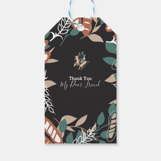 編集可能文字パン引用文ギフトラベル ギフトタグ (正面)