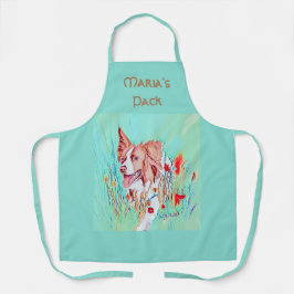 編集可能文字縁ど列 エプロン