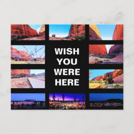 編集可能文字- Uluru Red Center 数々の-photo ポストカード