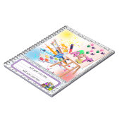 編集可能新学期アートノートブック ノートブック (左側)