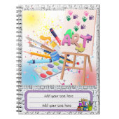 編集可能新学期アートノートブック ノートブック (正面)