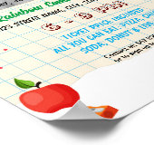 編集可能新学期イベントテンプレート ポスター (角)