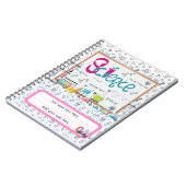 編集可能新学期科学ノート ノートブック (左側)