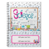 編集可能新学期科学ノート ノートブック (正面)