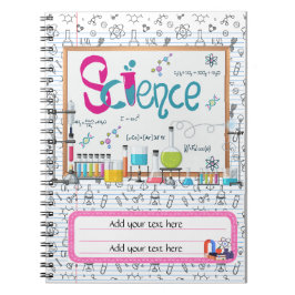 編集可能新学期科学ノート ノートブック