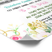 編集可能春フライヤーテンプレート ポスター (角)