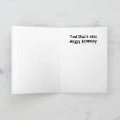 編集可能時代フクロウラバー誕生日 カード (内部)