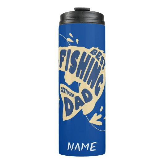 編集可能最高のな名前の魚釣りパパ タンブラー (正面)