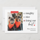 編集可能最高のカラークリスマスホリデーカード シーズンカード (正面)