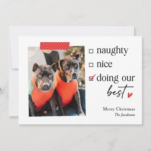 編集可能最高のカラークリスマスホリデーカード シーズンカード (正面)