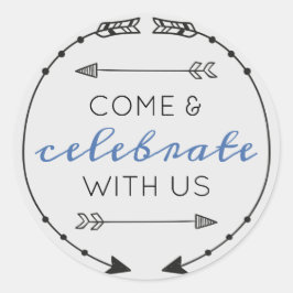 編集可能来色と祝Us付き ラウンドシール