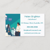 編集可能栄養士 名刺 (正面)