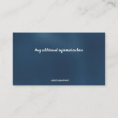 編集可能武術アーツ空手インストラクター 名刺 (裏面)