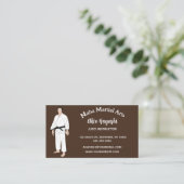 編集可能武術芸術柔道インストラクター 名刺 (スタンド正面)