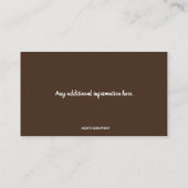 編集可能武術芸術柔道インストラクター 名刺 (裏面)