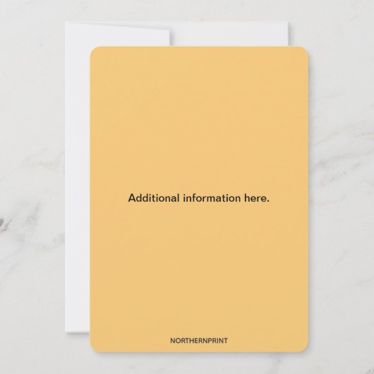 編集可能秋ファームロースタートラクターサンクスギビング 招待状 (裏面)