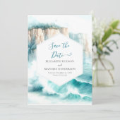 編集可能素朴航海の結婚の セーブザデート (スタンド正面)