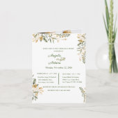 編集可能結婚なリハーサルディナー 招待状 (正面)