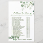 編集可能結婚シューゲームウェディングシャワーゲーム (正面)