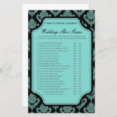 編集可能結婚シューゲームウェディングシャワーゲーム (正面/裏面)