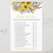 編集可能結婚シューゲームウェディングシャワーゲーム (正面)