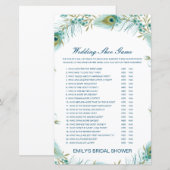 編集可能結婚シューゲームウェディングシャワーゲーム (正面/裏面)