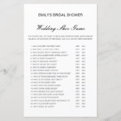 編集可能結婚シューゲームウェディングシャワーゲーム (正面)