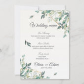 編集可能結婚式招待状セット | 正面&後部 招待状 (正面)