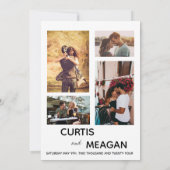 編集可能結婚式招待状（フォトコラージュ付） 招待状 (裏面)