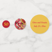 編集可能結婚50周年記念 コンフェッティ (正面)