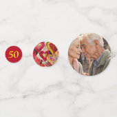 編集可能結婚50周年記念 コンフェッティ (裏面)