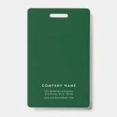 編集可能縁どな色のロゴの追加従業員の写真ID バッジ (裏面)