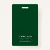 編集可能縁どな色のロゴの追加従業員の写真ID バッジ (裏面)