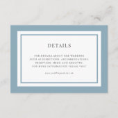 編集可能縁どカラー結婚の詳細 エンクロージャーカード (正面)