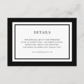 編集可能縁どカラー結婚の詳細 エンクロージャーカード (正面)