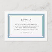 編集可能縁どカラー結婚の詳細 エンクロージャーカード (正面)