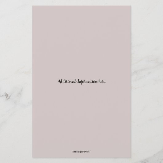 編集可能美しいスパサロン価格表 チラシ (裏面)