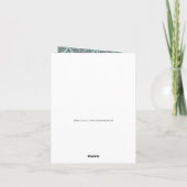 編集可能美しい写真の卒業式 |ありがとう サンキューカード (裏面)