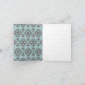 編集可能美しい写真の卒業式 |ありがとう サンキューカード (内部)