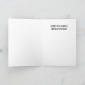 編集可能自動二輪車のオートバイバイクもしくは自転車に乗る人誕生日 カード (内部)