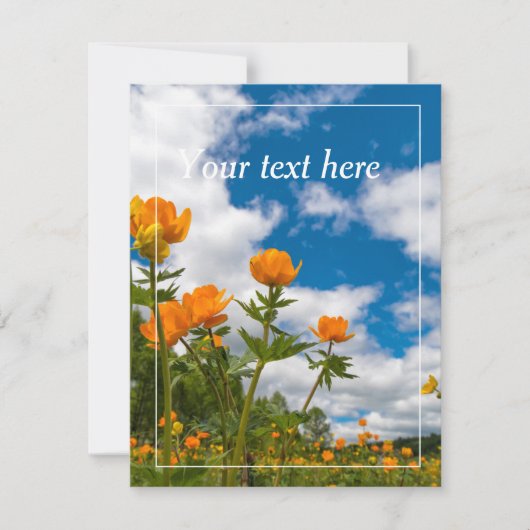 編集可能自然カード シーズンカード (正面)