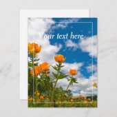 編集可能自然カード シーズンカード (正面/裏面)