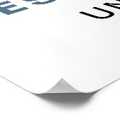 編集可能航海の帆船カスタム誕生日標識 ポスター (角)