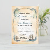 編集可能航海の帆船ヘルム 招待状 (スタンド正面)