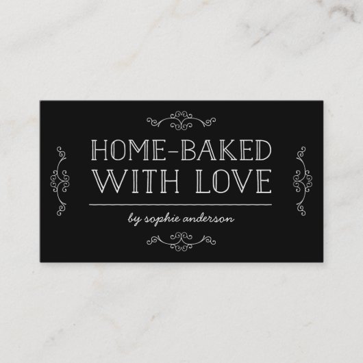 編集可能色によっては愛との家の焼いたが活気づきます 名刺 (正面)