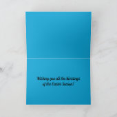 編集可能色彩の鮮やかイースターエッグイースター挨拶 カード (内部)