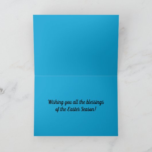 編集可能色彩の鮮やかイースターエッグイースター挨拶 カード (内部)