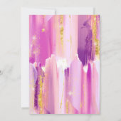 編集可能芸術的パーティーカード 招待状 (裏面)