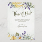 編集可能薄紫およびグリーン結婚式招待状フォイル 招待状 (正面/裏面)